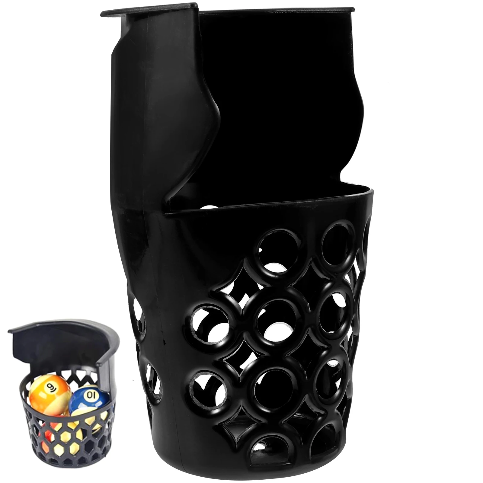 

Plastic Billiard Large Ball Drop Pocket Accessories for Storage Holder Pool Table 572mm Durable Storage Container