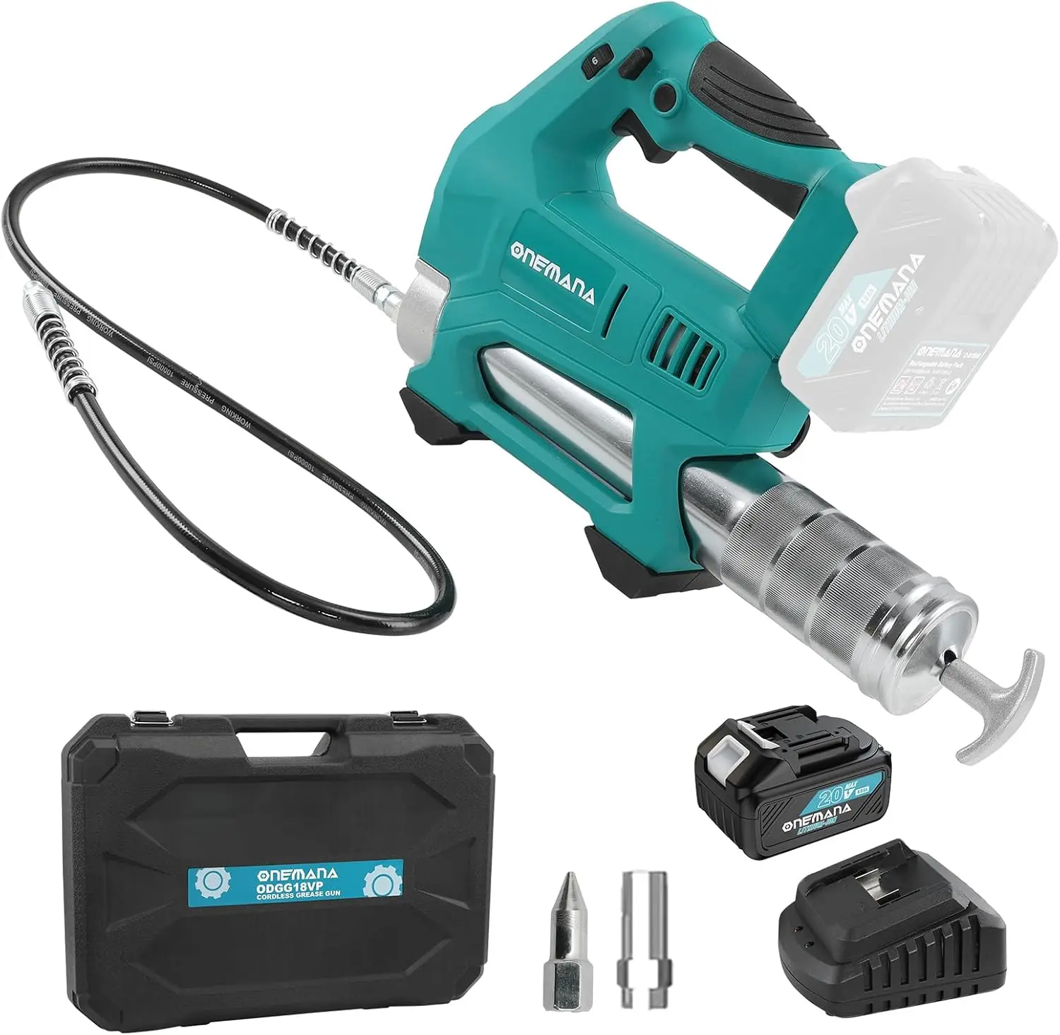 Kit with Case and Battery Powered 20V,10000PSI,40