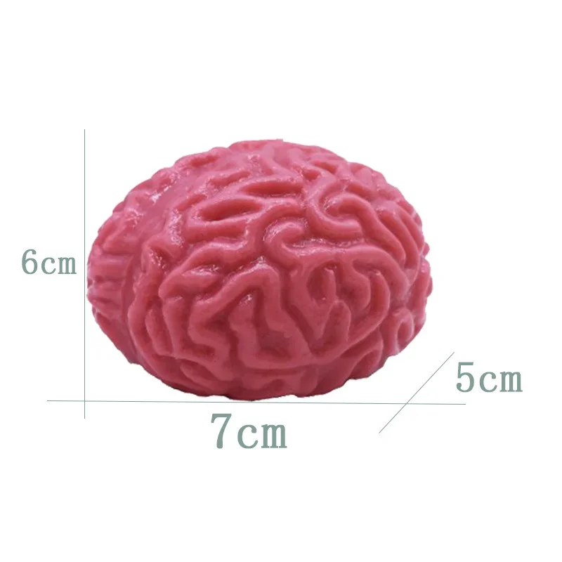 Novelty Squishy Brain Toy Squeezable Fun Toys Relieve Stress Ball Cure Toy Cartoon Animal Squeeze Nostress Toy Kids Adults Toy