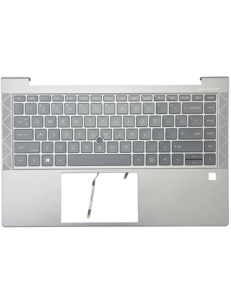 

New For HP Zbook Firefly 14 740 745 845 G7 G8 silver gray Palmrest Upper Top Cover US Backlight Keyboard