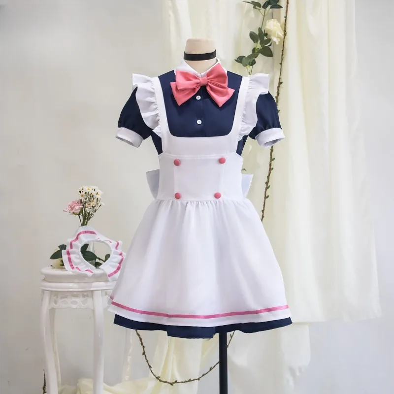 أزياء أنيمي أيأسه مومو التأثيرية أزياء خادمة كاواي فستان موحد لوليتا جيراي كي للنساء أزياء لعب الأدوار في حفلات الهالوين #2