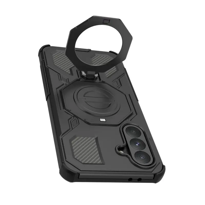 A56 A 26 16 06 A17 5G حافظة فاخرة لهاتف سامسونج جالاكسي A56 درع مغناطيسي خلفي Funda لهاتف جالاكسي A06 A16 A26 A56 A55 A17 غطاء حلقي #4