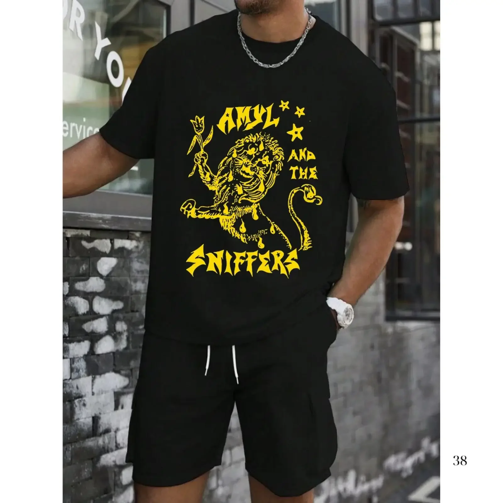 Amyl and The Sniffers Band Album Vintage Style T Shirt schwarz S 5XL vintage Washed Stretched streetwear Unisex graphic