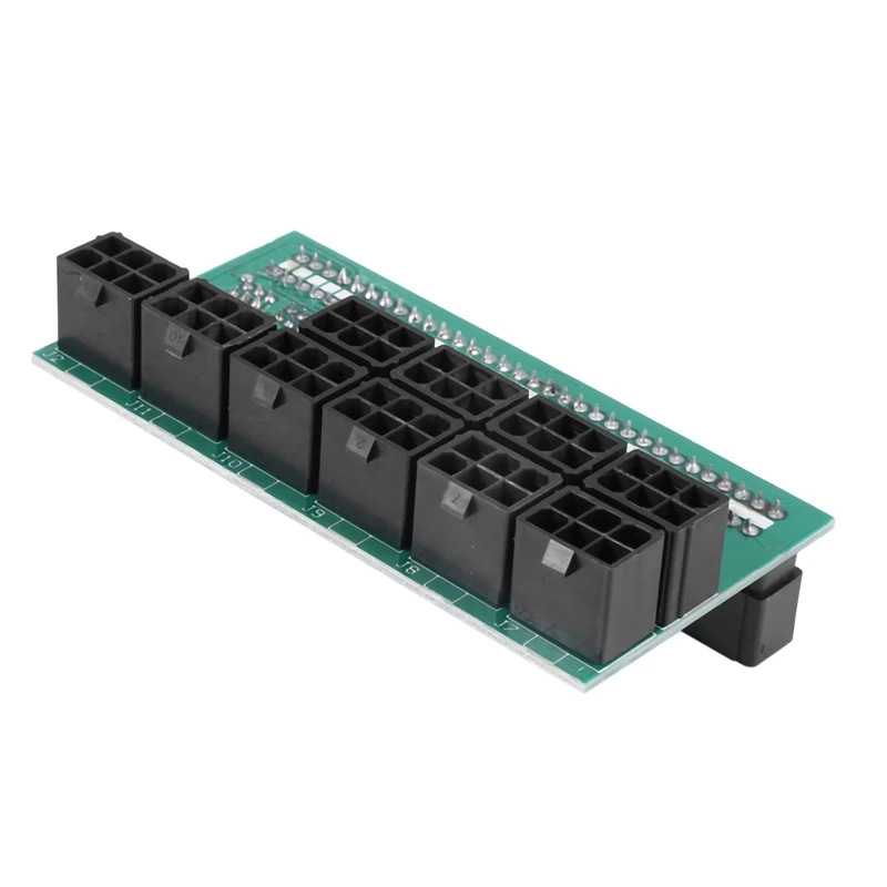 Placa de ruptura de 1600W para servidor de minería Ethereum ETH ZEC, adaptador de fuente de alimentación GPU PSU, concentrador de 10x6 pines para minería BTC