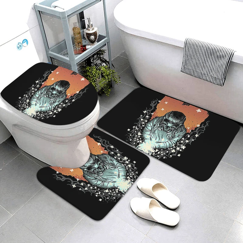 Anti-slip Nordic Mat Bathroom Small Rug Shower Mat Decorative Absorbent Foot Mat Entrance Door Mat Kitchen Mat Bedroom rug plant