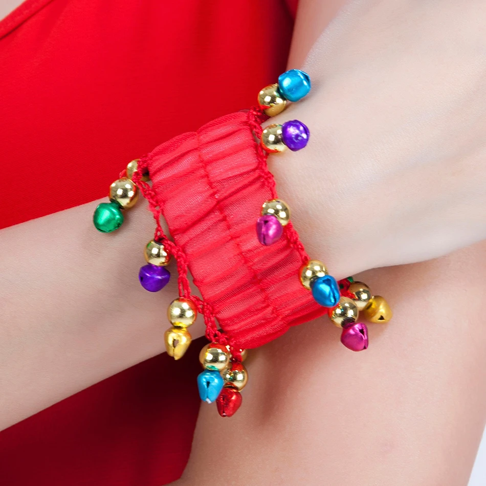 Chiffon Bell Bracelet Belly Dance Accessories Chiffon Bell Bracelet Belly Dance Bracelet Belly Dance Jewelry