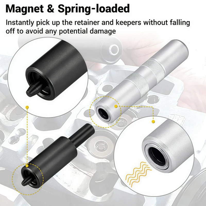 Super Sale 3pcs Automotive Valve Retainer Disassembly and Installation Tool Kit Automotive Tools Valve Installer