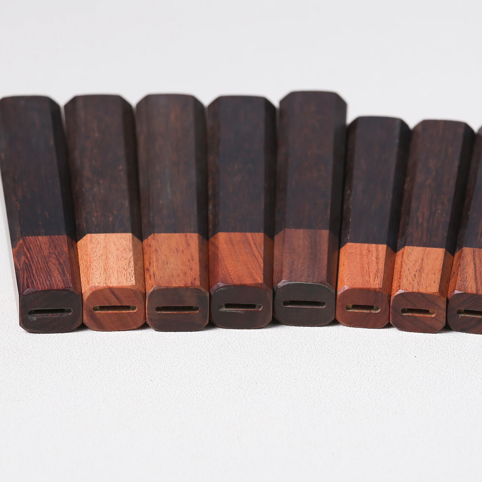 Japanese Style Knife Handle DIY Kitchen Chef Knife ECO Friendly Natural Wooden Knife Making Details Accessories Octagonal Handle image 5