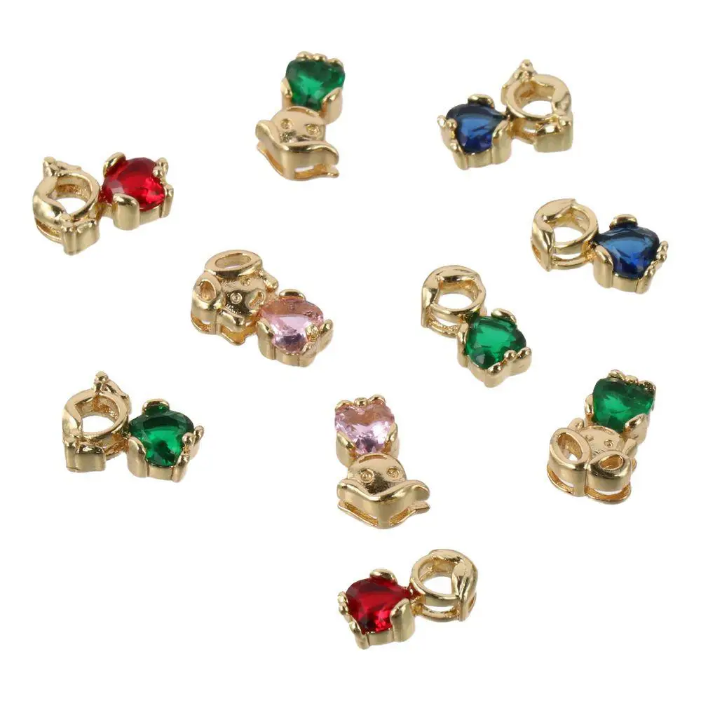 

Multicolor Cubic Zirconia Girl Charms Cubic zirconia and brass Cubic Zirconia Match Heart Charms Micro Pave Cubic