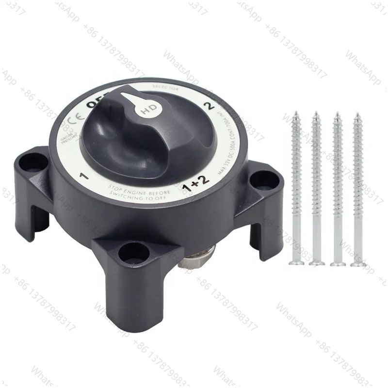 32V DC 500A 3003 Master Battery Switch Selector 4 Position 1 2 Both off with AFD for marine