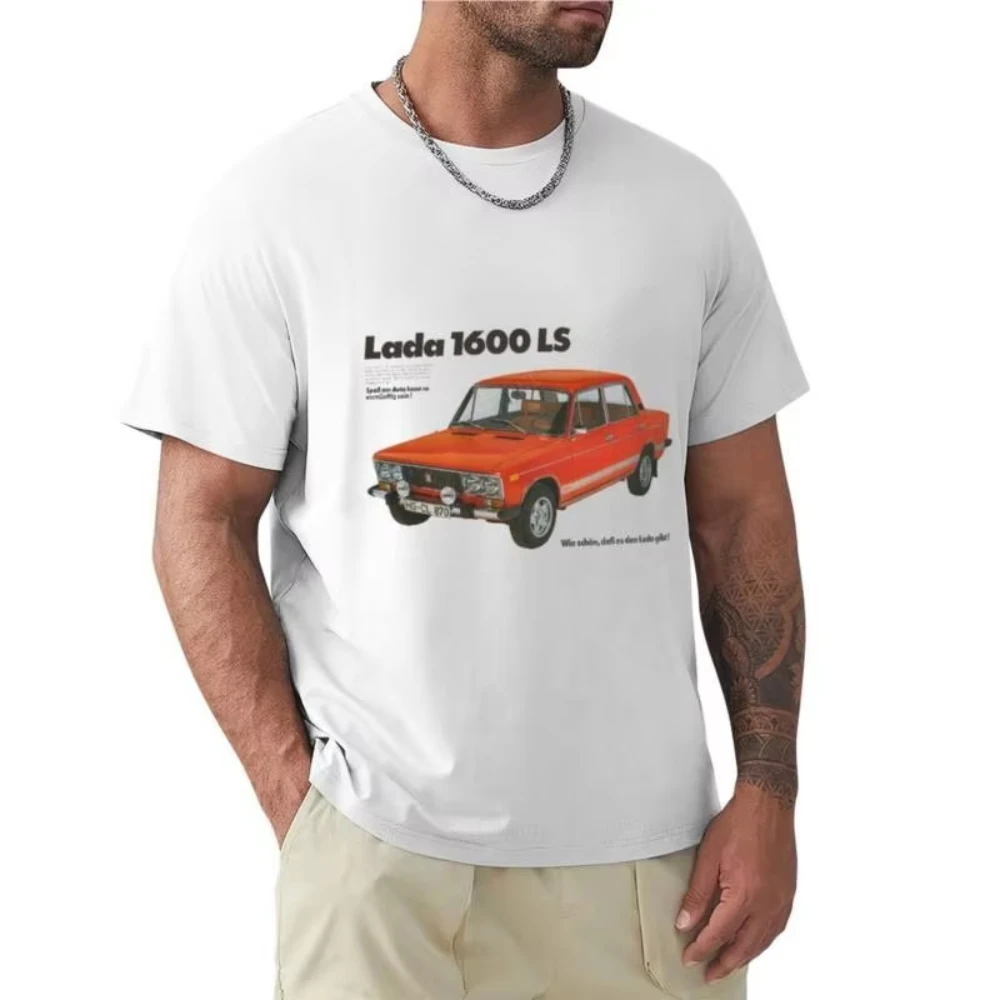 

summer t-shirt for mens LADA 1600 T-Shirt custom t shirts black t shirts cat shirts men t shirt cotton boys tops 2025 summer Tee