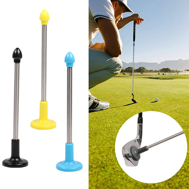 Golf Alignment Rod & Lie Angle Tool, Face Aimer Swing Trainer with Magnet, Direction Indicator for Practice & Correction