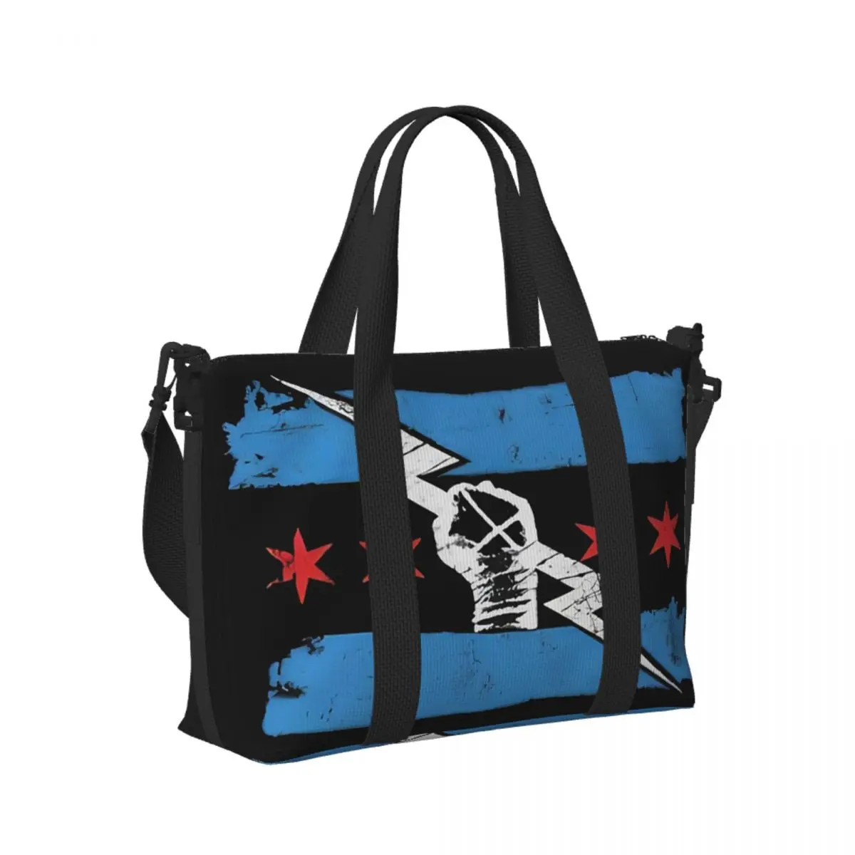

Custom CM Punk WWE 2023 Beach Travel Bag Large Capacity Tote Bags for Gym Sport Women Shopping Duffle Shoulder Bag