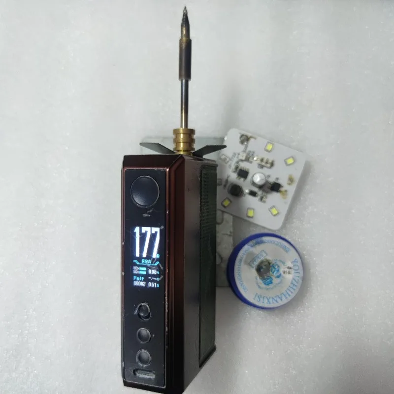 177W Soldering Iron Main Unit 510 Interface Color Screen Drag 5 Defective Appearance No Package Welding Repair Tool