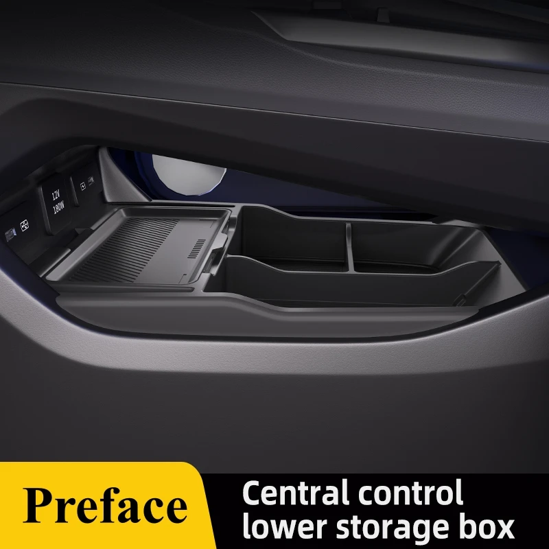 2025 For Geely Preface Silicone Center Console Below Storage Box Central Control Organizer Mat Car Interior