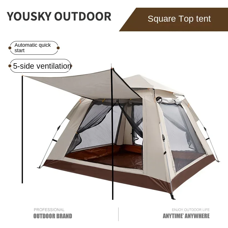 

YOUSKY Outdoor Fully Automatic Camping Tent 3-4 Person Family Version Quick Start Rainproof Camping Equipment Ultralight Tent