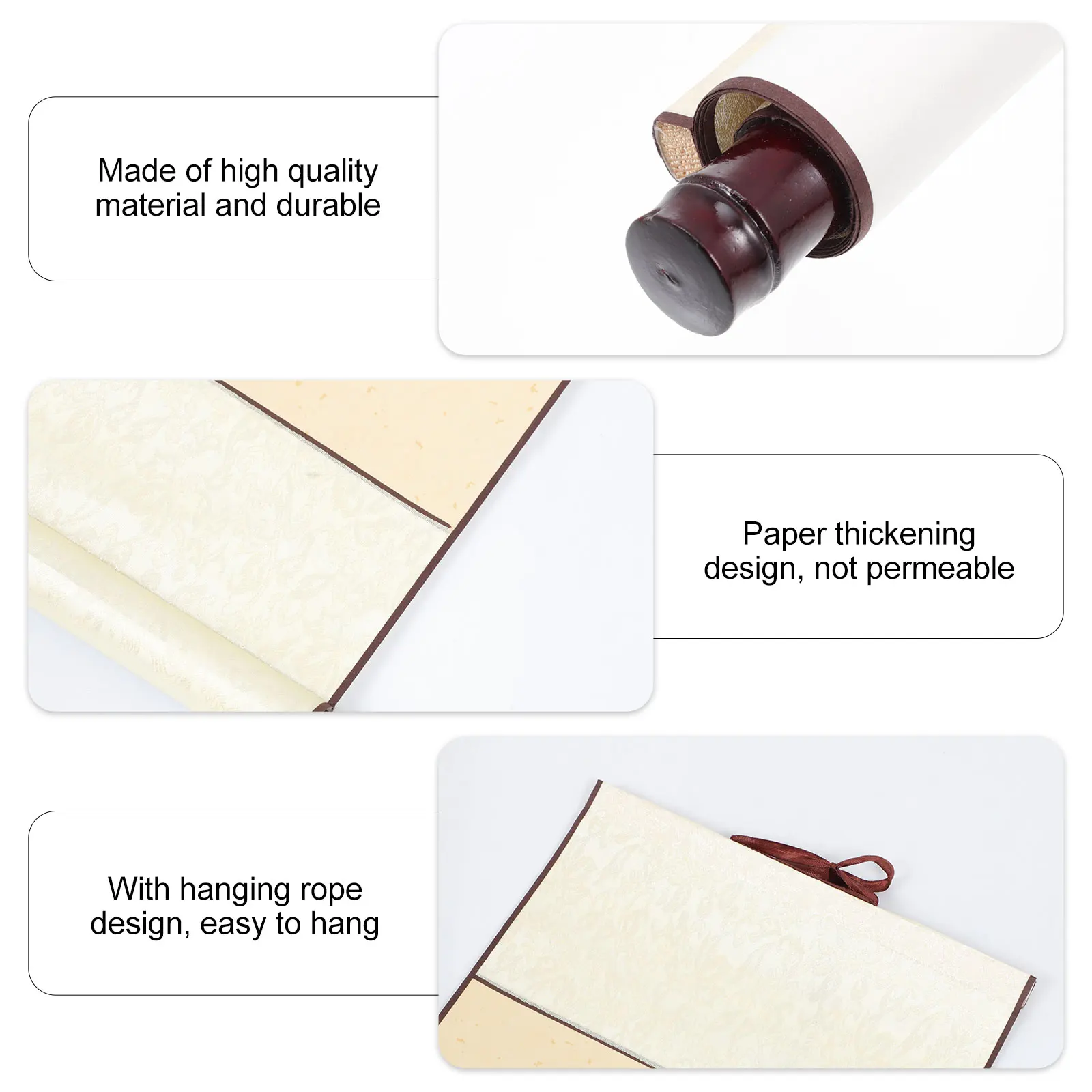 

Premium Blank Chinese Calligraphy Scroll Paper For Painting Writing Art Kids Diy Wall Hanging Rice Xuan Paper Durable Mounting