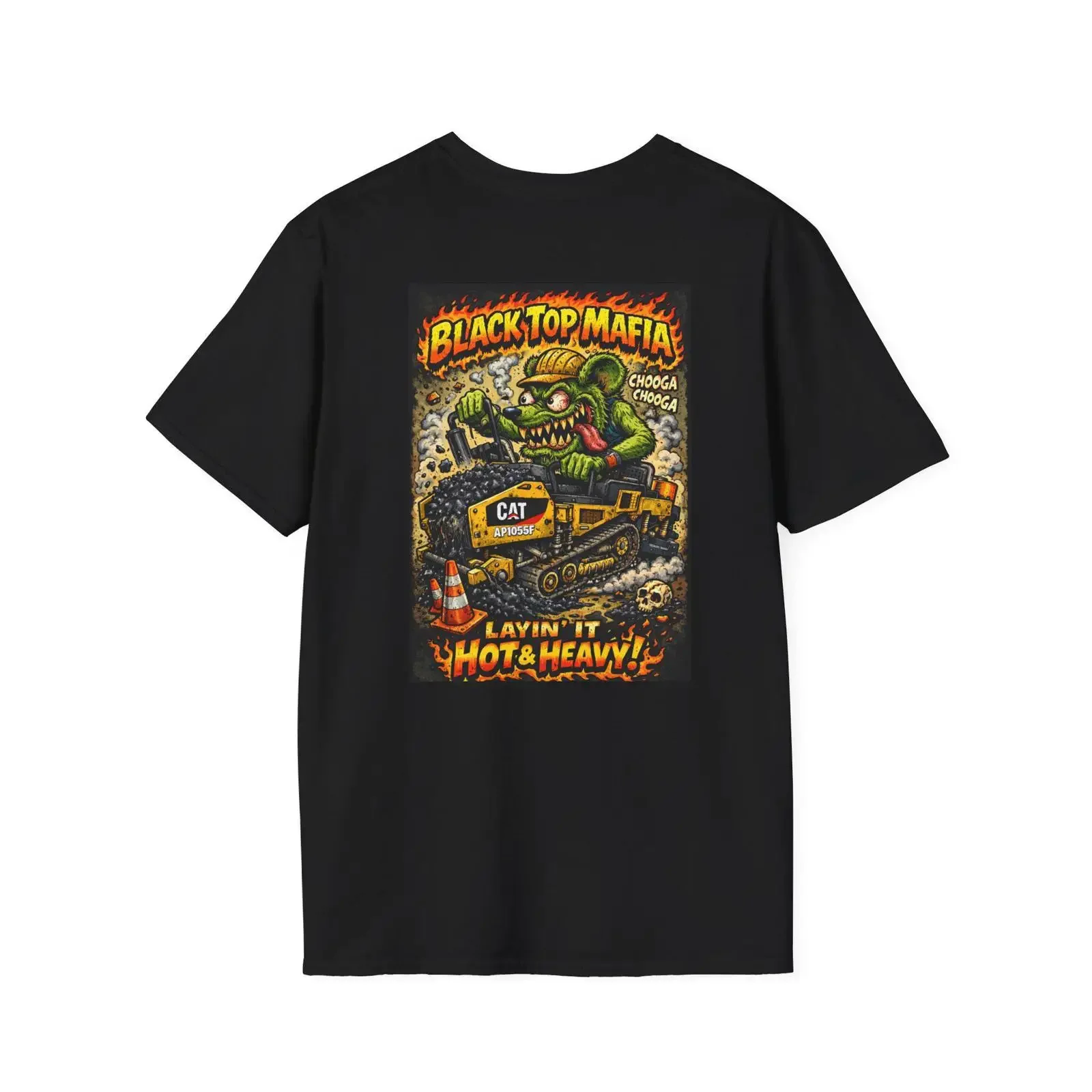 Blacktop Mafia Paving Crew T Shirt Construction Hot Heavy Asphalt vintage Washed Comfortable Breathable Stretched Stylish
