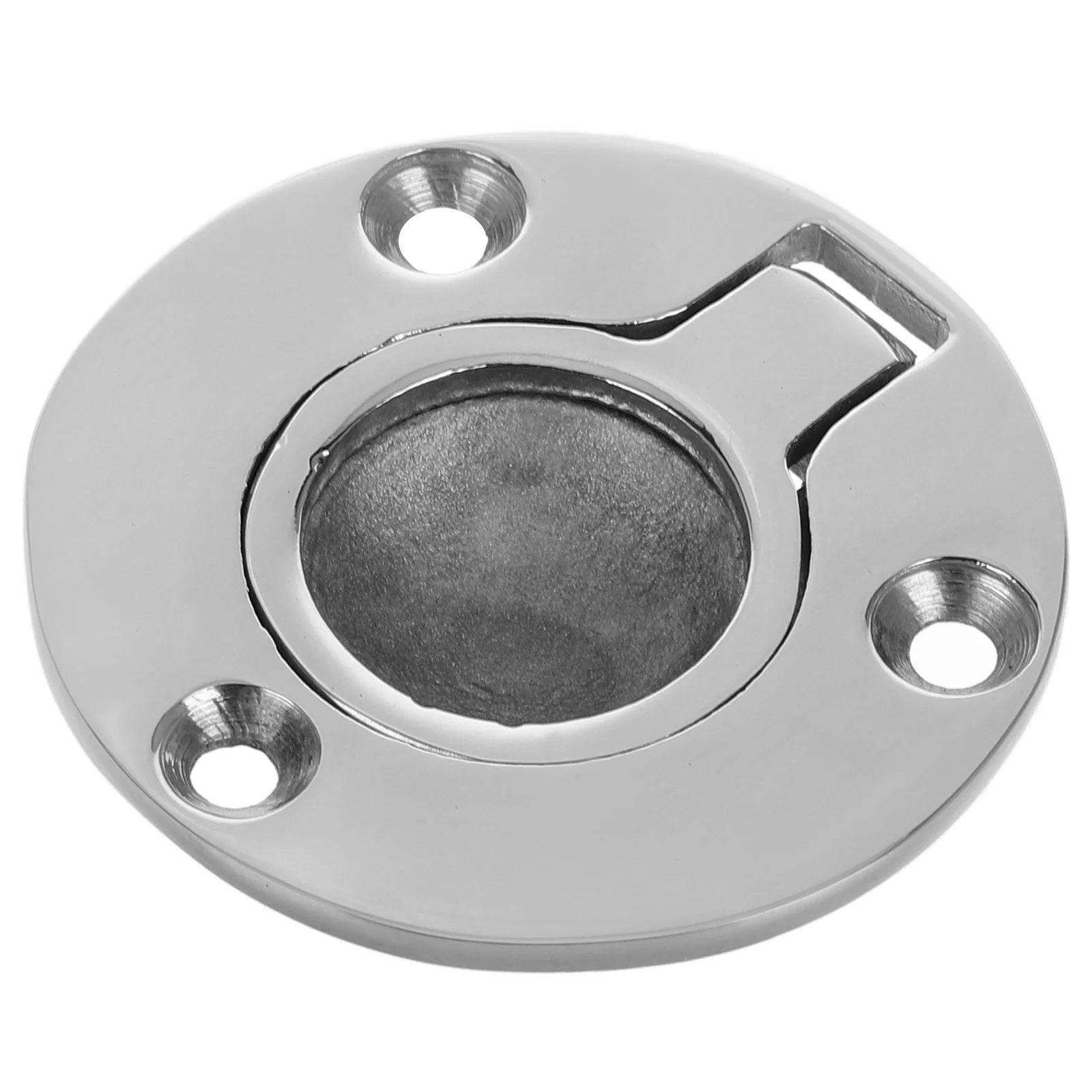 1 Stainless Steel 316 Marine Yacht Round Handle Deck Cover Door Locker Latch Boat Handle Flush Latch Recessed Floor