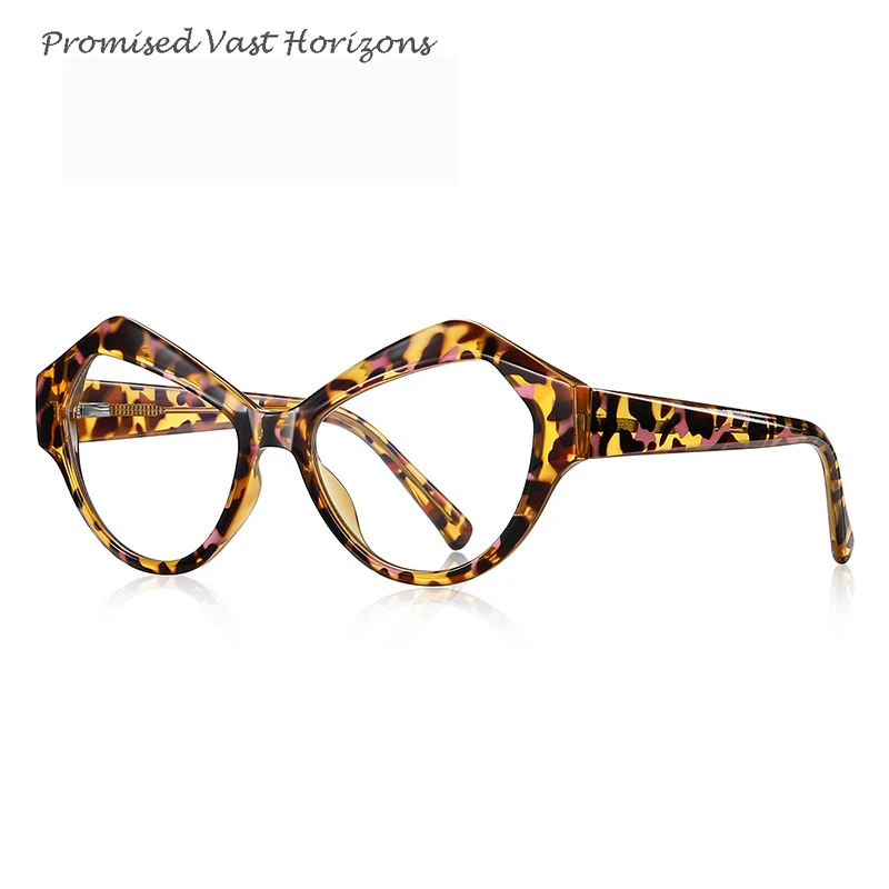 TR90 Blue Light Blocking Glasses Against Computer Radiation Rainbow Fashion Eye Protection Frame Transparent Lady Plano Lenses