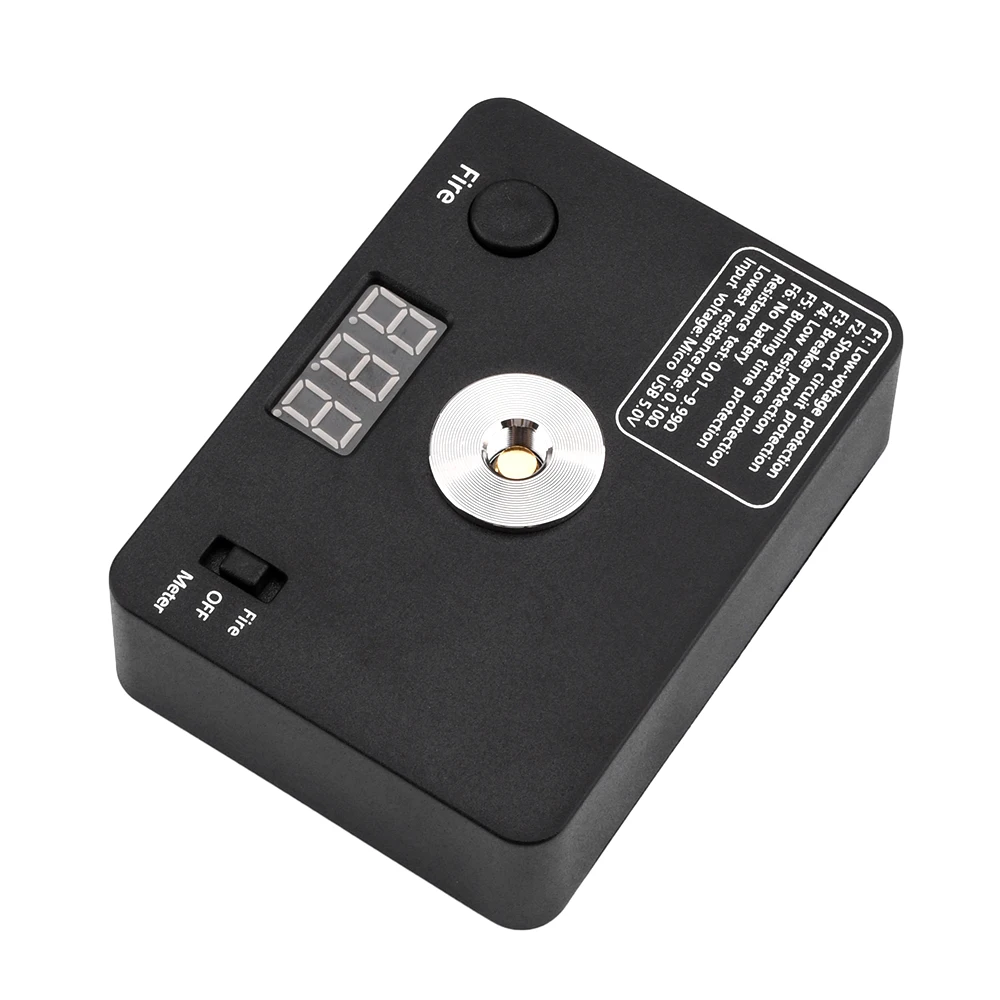 Imagem -05 - Mini Coil Queimando Medida com Screen Display Plataforma de Construção v3 Ohm Resistência Tester Produto Eletrônico Tab 521