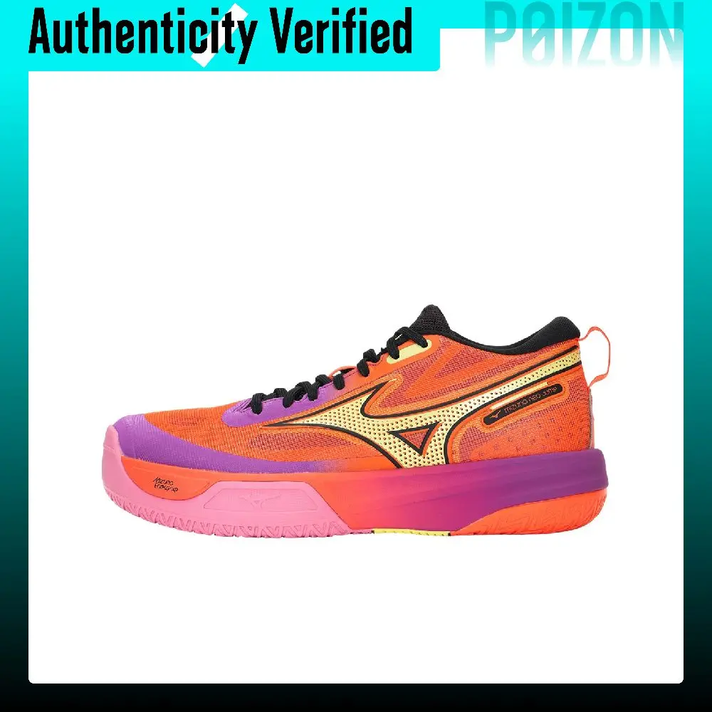 Mizuno NEO JUMP Volleyball Shoes Unisex Mid-top Purple/orange/yellow V1GA259981