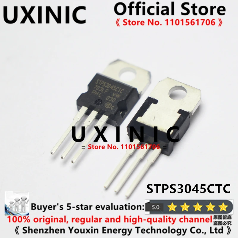 UXINIC  100% New Imported Original  STPS3045CTC TO-220 Transistor