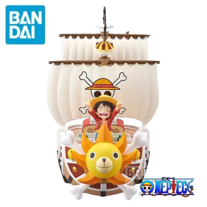 

В наличии оригинальные праздничные подарки Bandai Banpresto, 100% натуральная цельная фигурка Луффи, модель статуи, украшения, товары в стиле аниме