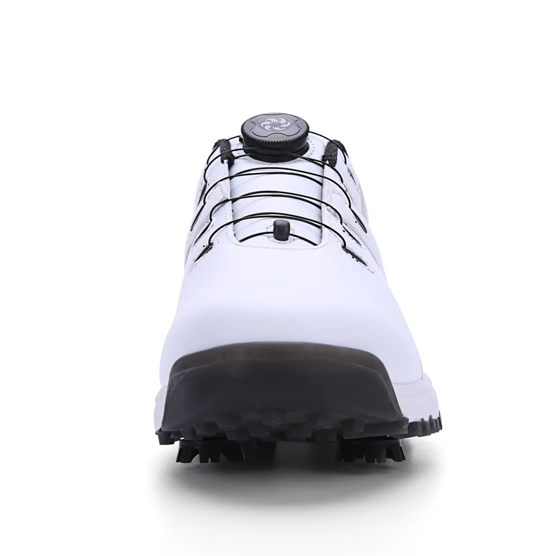 New Professional Golf Shoes Unisex Brand Leather Golf Sneakers Grass Non-Slip Walking Shoes Mens  Waterproof Golf Shoes White