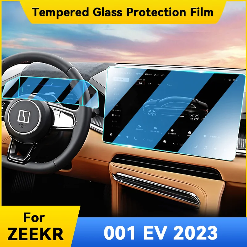 

For ZEEKR 001 EV 2023 Dashboard Navigation Membrane Car GPS Display Tempered Glass Screen Protective Film Sticker Accessories