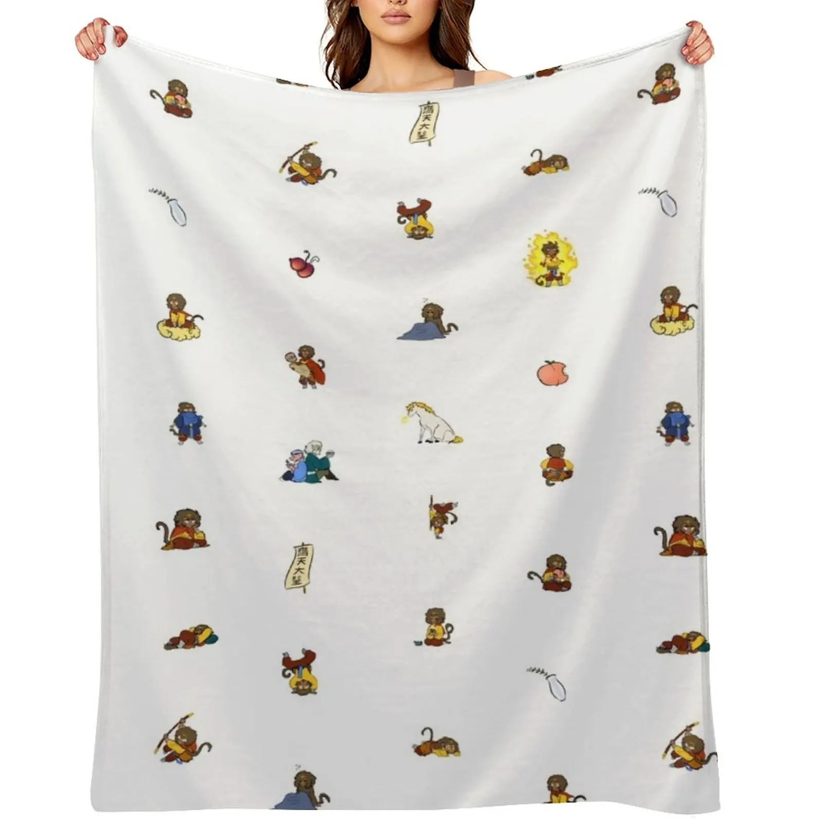 

Barrel of Even More Monkeys Throw Blanket warm winter Blankets For Sofas Hairy Plush Blankets