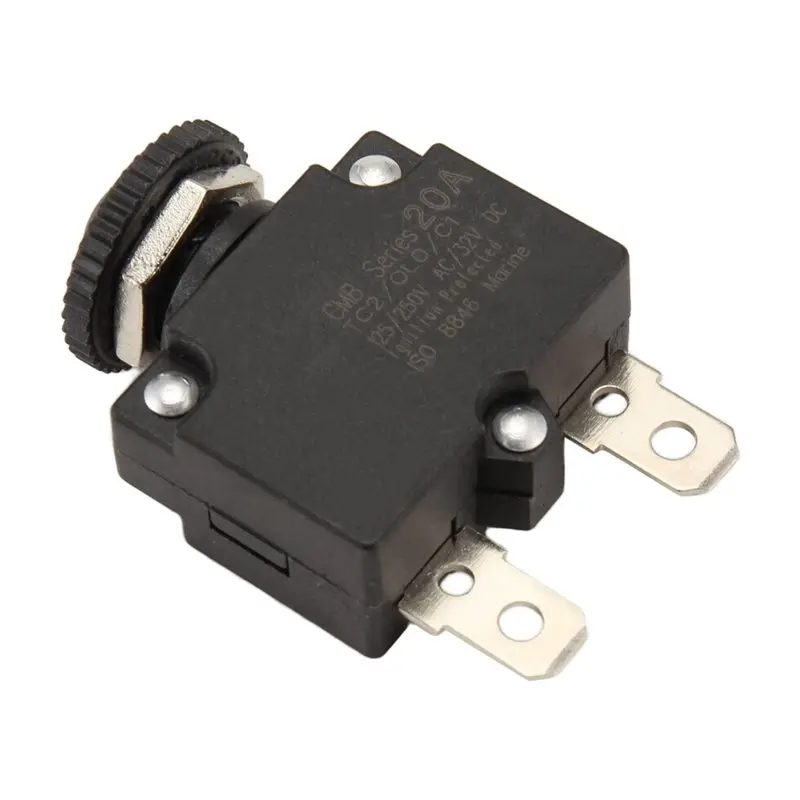 

A84E-Golf Cart Clubcar Electric Sightseeing Car 20A Circuit Breaker 102838101 Circuit Protector