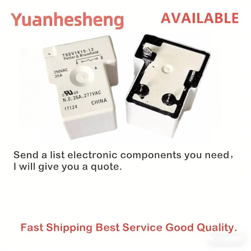 2PCS 5PCS/Lot Original T9SV1K15-12 12V 35A 4PIN 250VAC For Tyco Relay Solar photovoltaic water heater relay