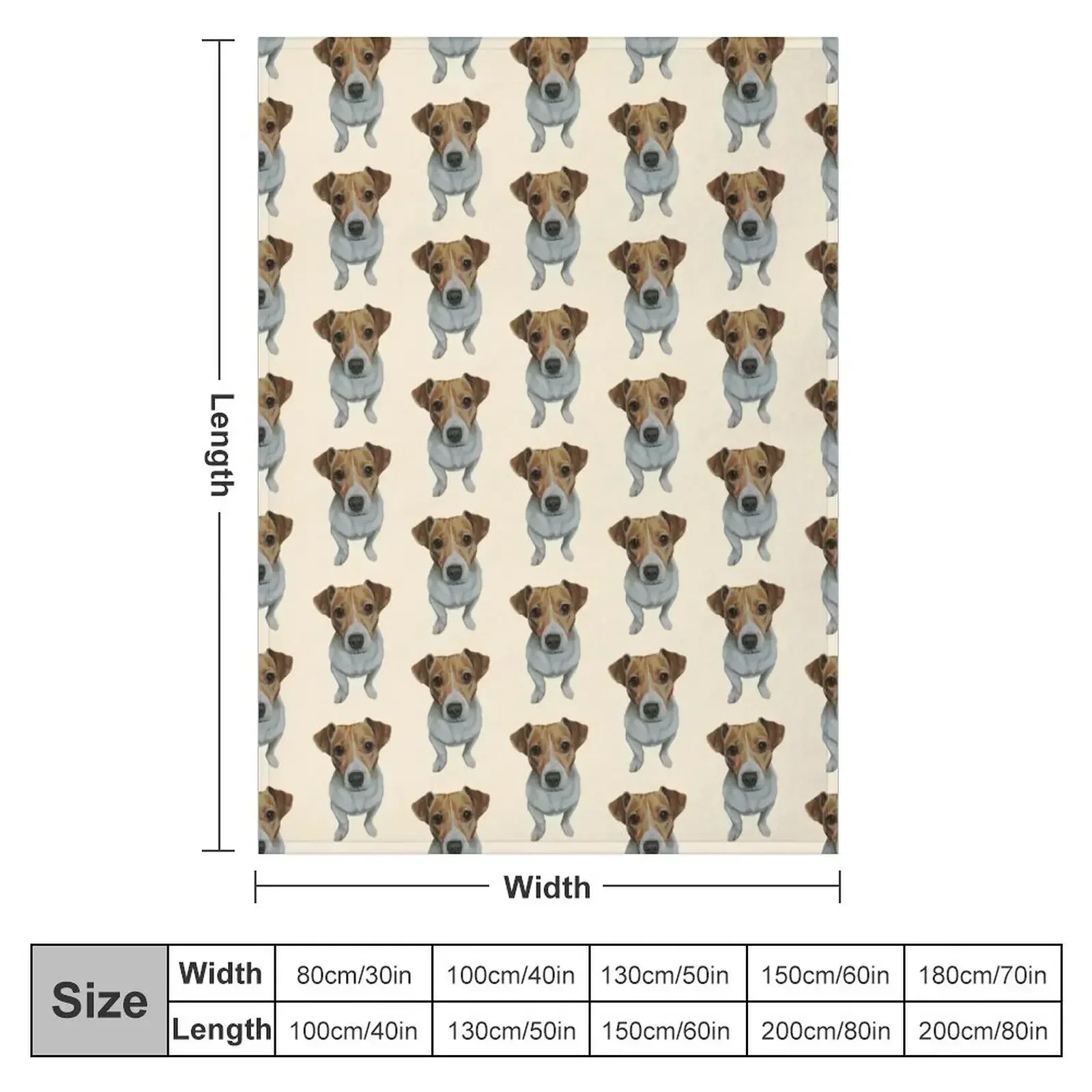 Sky the Jack Russell Terrier Throw Blanket Baby Luxury Brand Warm Thermals For Travel Moving Blankets