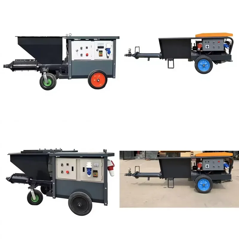 380V Electric High Pressure Spraying Machine for Multifunctional Coating Cement Mortar Grouting Putty Stone Paint and Plaster