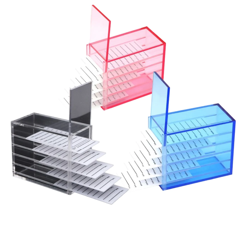 

Acrylic False Eyelash Extensions Display Storage Box False Eyelashes Pallets Holders Lash Grafting Storage Box