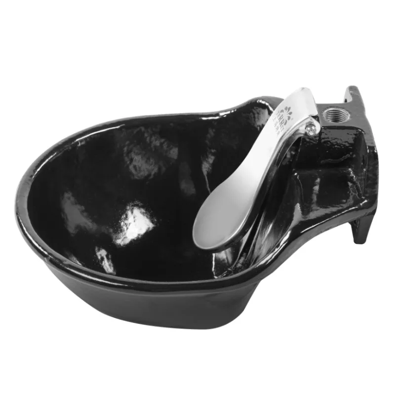 Black small plastic cow drinking bowl, sheep automatic drinking fountain