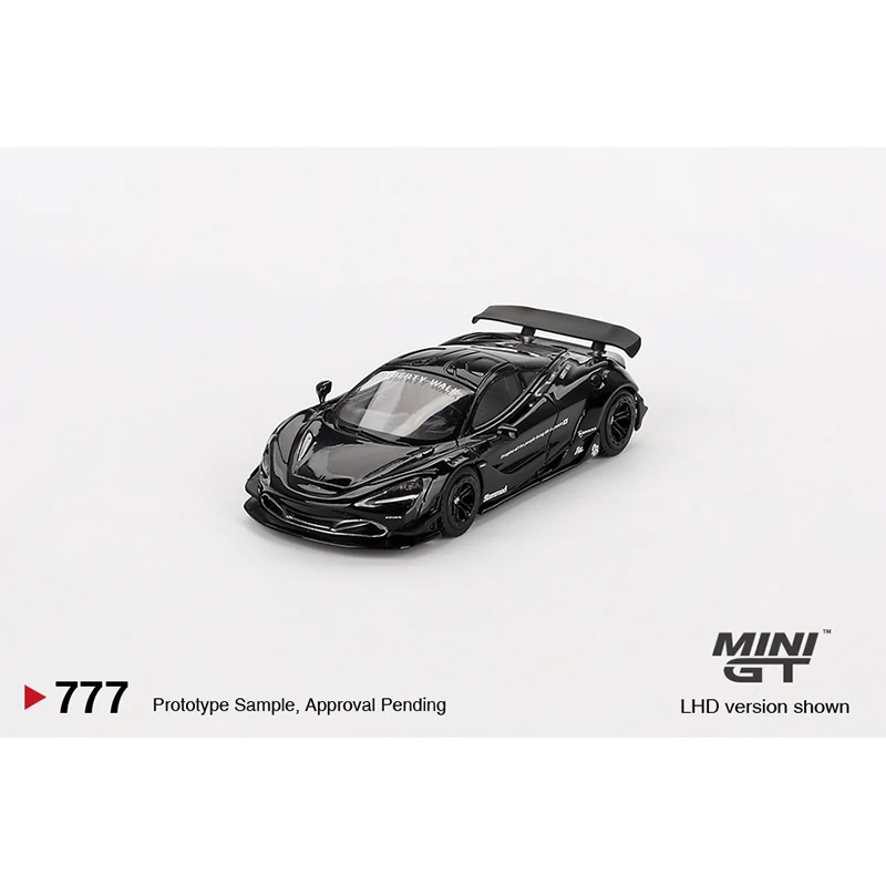 PreSale MINIGT 777 1:64 LBWK 720S LB Works Black Diecast Diorama Model Collection Toys