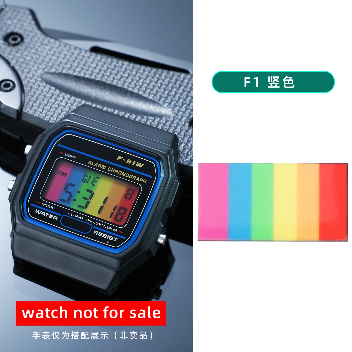 28 verschiedene Farbfolien für Display-Bildschirme, DIY-Aufkleber im Ins-Stil, HD-Folienaufkleber für Casio F91 A158 A159 A168 F105 – Detail 6