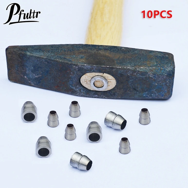 

10pcs Safety Round Handle Wedges Steel Hammer Handle Splitting Wedge Set For Axe Claw Hammer Steel For Carpentry Maintenance