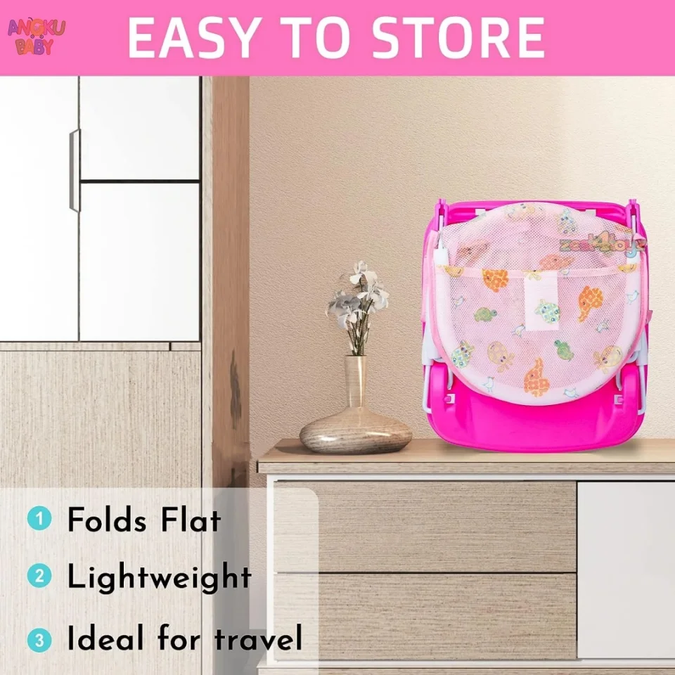 2in1 Baby Bath Seat Foldaway 3 Position Bather Anti-Slip Baby Beach Chair fit 0-6 Months up to 10kg Toddler Tub Chair for Sink view 3