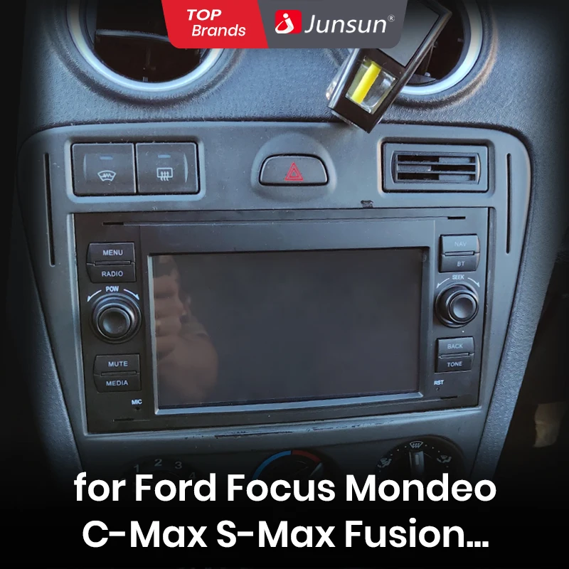 Junsun 7 autoradio multimediale Android 13 per Ford Focus S-Max Mondeo Galaxy C-Max Kuga Navigation