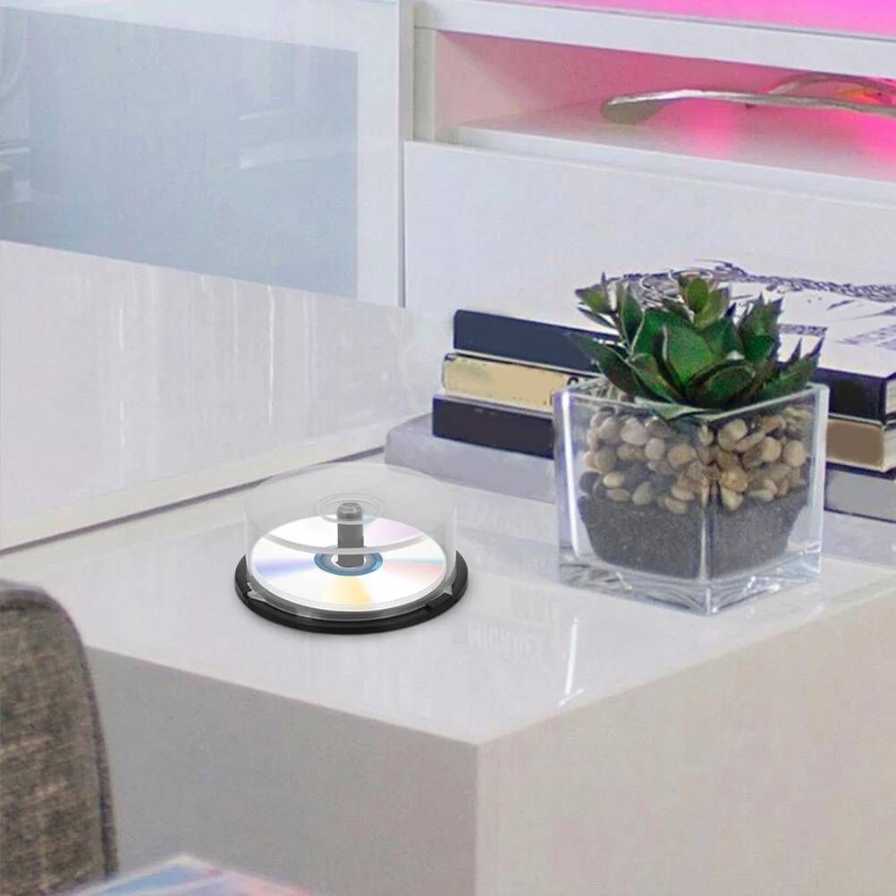 4 قطعة فارغة Cd Dvd تخزين دلو القرص كعكة صندوق المغزل مسجل فينيل الحاويات حامل السيارة واضح ganizer الحال بالنسبة لعبة أقراص المنزل #5