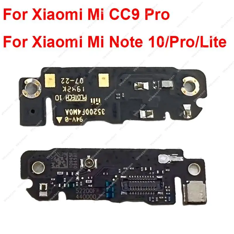 Microphone Mic Module Board For Xiaomi Mi CC9 Pro Note 10 Pro Mi Note 10 Lite Antenna Connect Signal Board Replacement Parts