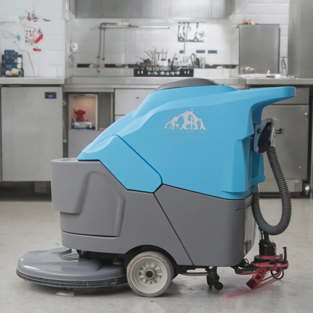 Industrial Battery Operated Floor Sweeper Auto Manual Electric Laminate Cleaner with Brush and Motor Used Condition