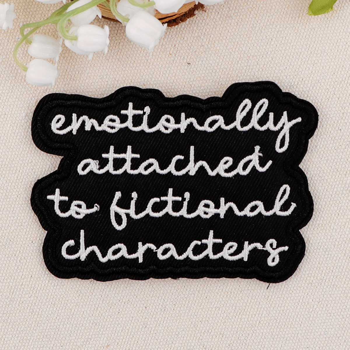 Funny Quotes Embroidered Patches For Clothing Thermoadhesive DIY Jackets Iron on Patches For Clothes