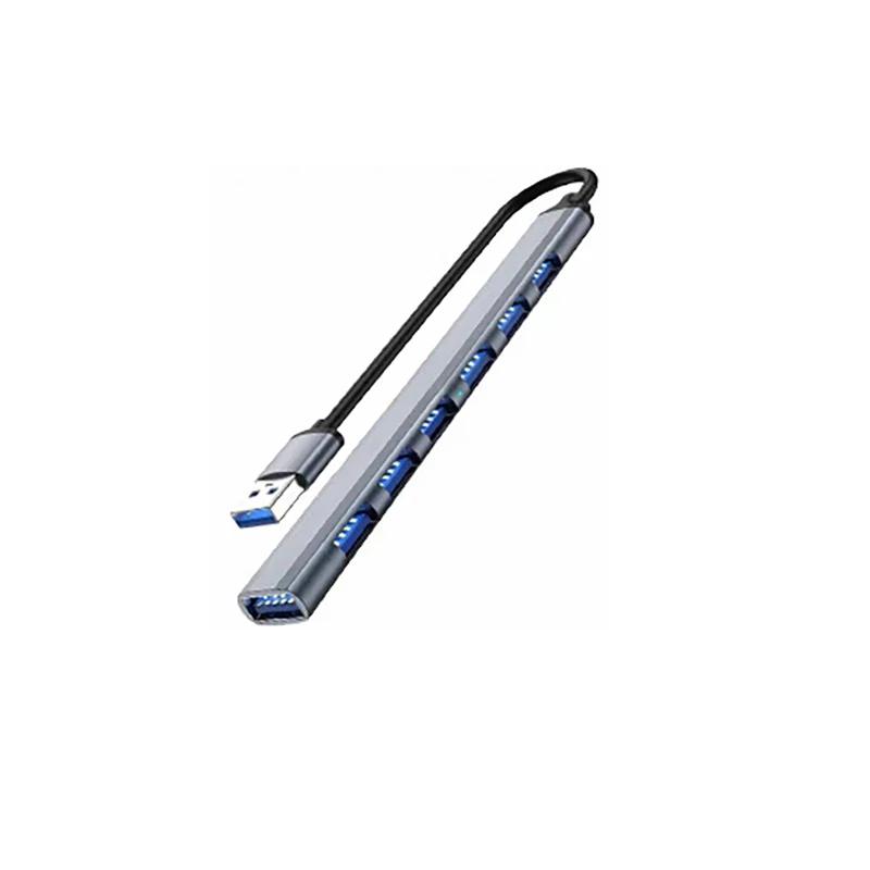 Type C USB3.0 HUB 7 Ports USB Cable Splitter for Tablet Keyboard Mouse USB Disk Connector Aluminum Shell USB Extend Adapter