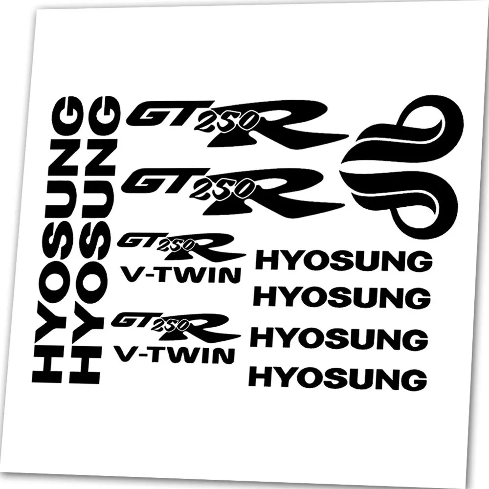 For Hyosung GT250R Vinyl Decals / Stickers Set Comet GT R GT 250 R