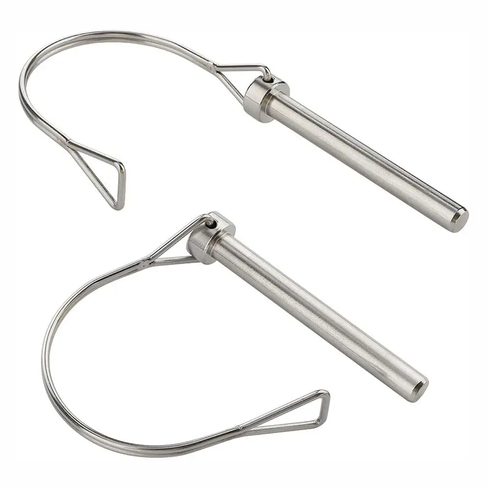 2Pcs D-shaped Safety Coupler Pin 5/16