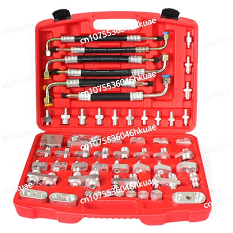 56pcs car leak detection vehicle excavator auto repair tool air conditioner leak detector air conditioner compressor condenser